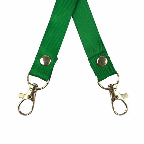 Dây đeo thẻ lụa 1.5cm đầu móc khóa [50] (100)