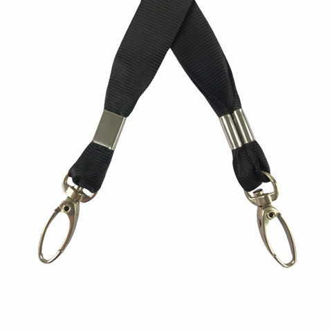 Dây đeo thẻ lụa 1.5cm đầu móc xoay [50] (100)