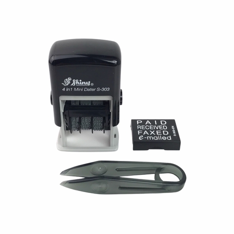 Dấu date tự động Shiny S303 nội dung có sẵn