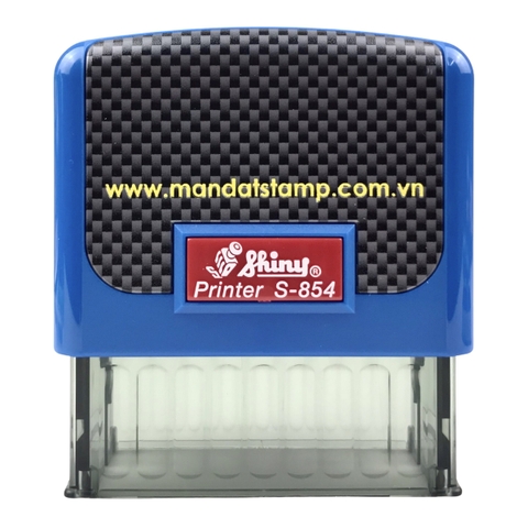 Dấu - Thẻ mực Shiny S854 58x22mm trắng