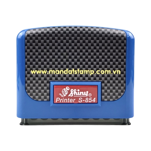 Dấu - Thẻ mực Shiny S854 58x22mm trắng