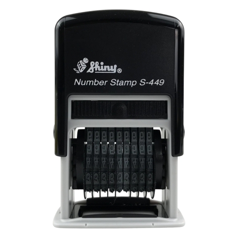 Dấu số xoay tự động - Thẻ mực Shiny S449 9 số 4mm