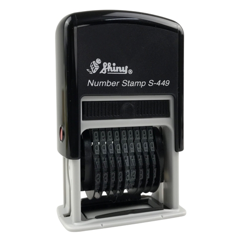 Dấu số xoay tự động - Thẻ mực Shiny S449 9 số 4mm