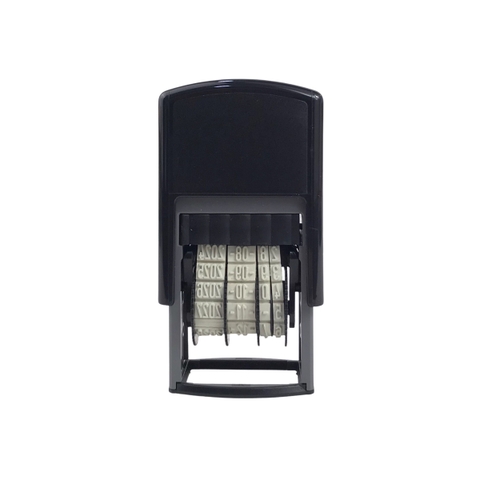 Dấu Trodat 4850 25x5mm Tiếng Anh xanh dương
