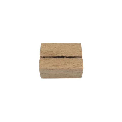 Đế gỗ Enter FG-10 50x40x25mm, Đế gỗ giữ Namecard, Giá đỡ kẹp ảnh mini, Kệ cài bàn đặt tiệc, Chân menu gỗ (20)