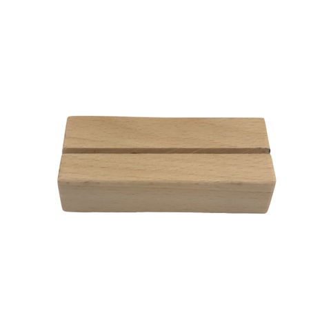 Đế gỗ Enter FG-12 90x40x25mm, Đế gỗ giữ Namecard, Giá đỡ kẹp ảnh mini, Kệ cài bàn đặt tiệc, Chân menu gỗ (20)