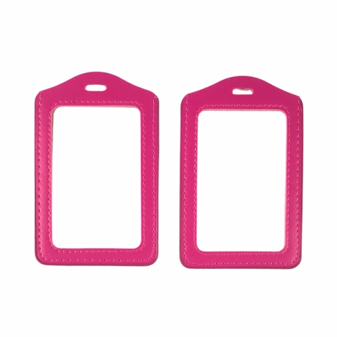 Bao đựng thẻ da 5.5x8.5cm 2 mặt kiếng đứng (50)