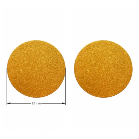 Phôi thẻ tên kim loại BT51 Φ25mm vàng (50)