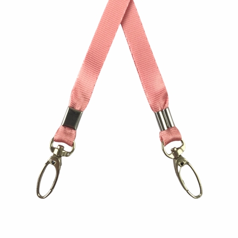 Dây đeo thẻ lụa 1cm đầu móc xoay [50] (100)