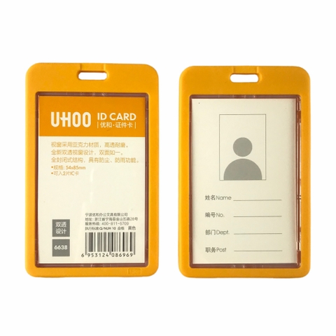 Bao đựng thẻ Uhoo 6638 5.4x8.5cm 2 mặt đứng (6)