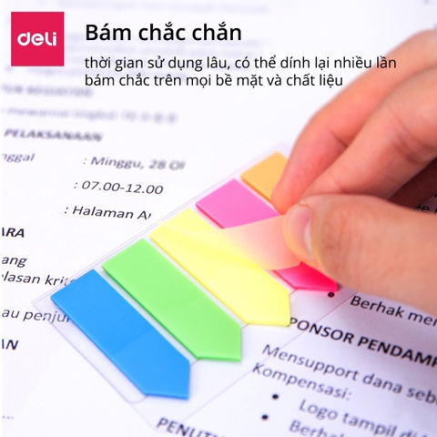 Giấy note Deli A10602 mũi tên (24)
