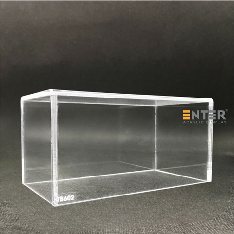 Hộp mica không nắp Enter TB602 100x200x100mm mica dày 5mm, Khay chia ngăn kéo hộc tủ, Khay nhựa đựng đồ dùng, Hộp chống bụi
