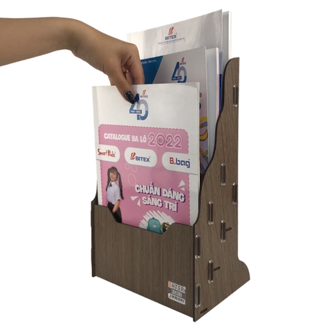 Kệ gỗ 3 ngăn Enter KG403 A4 lắp ráp