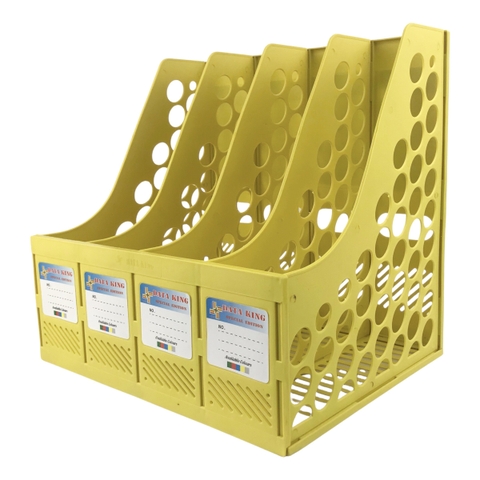 Kệ hồ sơ 4 ngăn nhựa King-star Dataking-4N