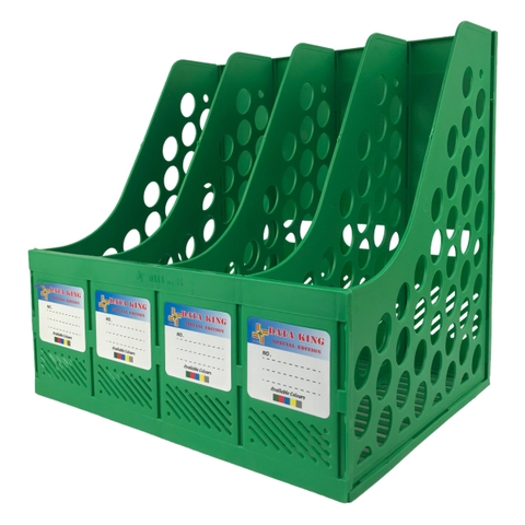 Kệ hồ sơ 4 ngăn nhựa King-star Dataking-4N