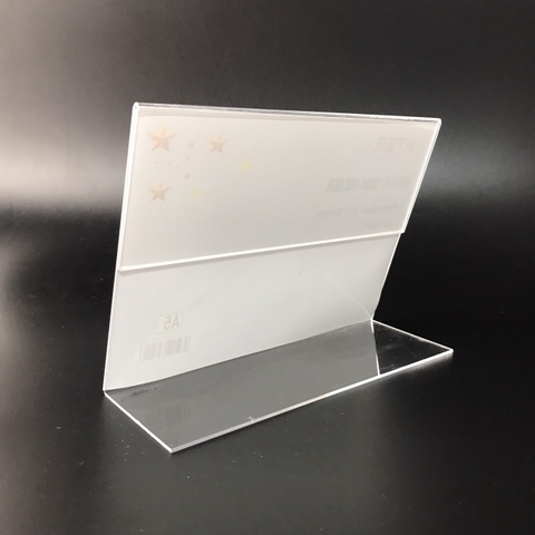 Kệ mica 1 mặt Enter F02-L 210x150mm A5 ngang, Kệ menu chữ L, Khung thông tin sản phẩm, Khung bảng giá, Kệ trưng bày để bàn (20)