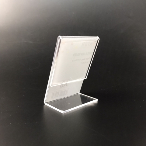 Kệ mica 1 mặt Enter F05-P 50x70mm A8 đứng, Kệ menu chữ L, Khung thông tin sản phẩm, Khung bảng giá, Kệ trưng bày để bàn (20)