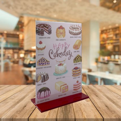Kệ mica 2 mặt Enter E06 210x300mm đế lùa A4, Kệ menu nhà hàng, Standee mica để bàn, Bảng quét mã QR Code (10)