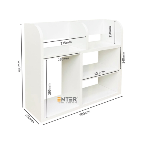 Kệ sách để bàn gỗ Enter KG506 60x18x48cm, Giá sách để bàn, Kệ gỗ đa năng