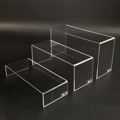 Kệ trưng bày mica 3 mặt uốn Enter TB112 200x80x120mm mica dày 2mm, Kệ livestream, Kệ mica chữ U trong suốt để đồ đa năng (20)