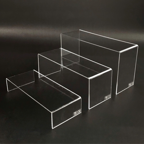 Kệ trưng bày mica 3 mặt uốn Enter TB130 200x80x40mm mica dày 3mm, Kệ livestream, Kệ mica chữ U trong suốt để đồ đa năng (20)