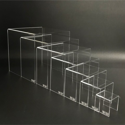Kệ trưng bày mica 3 mặt uốn Enter TB133 50x50x50mm mica dày 3mm, Kệ livestream, Kệ mica chữ U trong suốt để đồ đa năng (20)