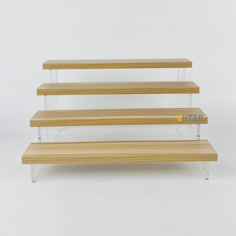 Kệ trưng bày Enter TB413 4 tầng 300x224x163mm, Kệ bậc thang để bàn, Kệ trưng bày nước hoa, mô hình