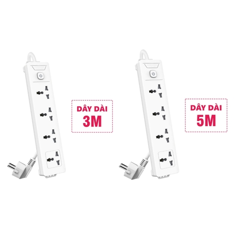 Ổ cắm điện Deli 4 lỗ