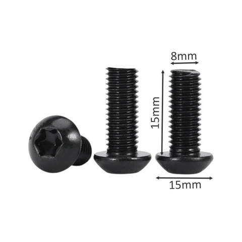Ốc lục giác sắt đen 8x15mm