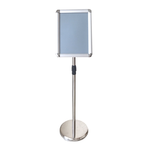 Standee trụ inox khung nhôm A4