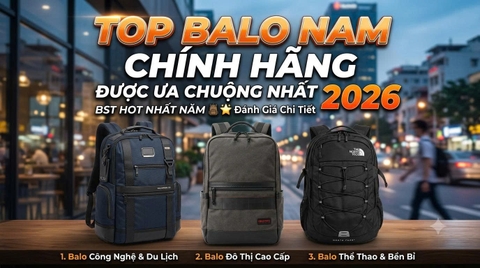 Top Balo Nam Chính Hãng Được Ưa Chuộng Nhất 2026