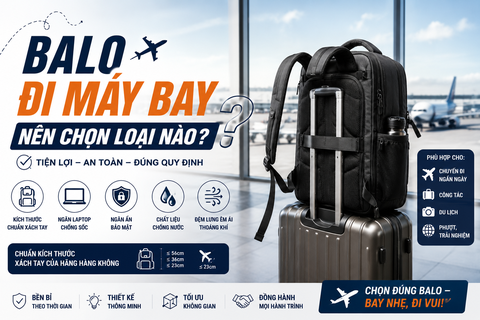 Balo Đi Máy Bay Nên Chọn Loại Nào