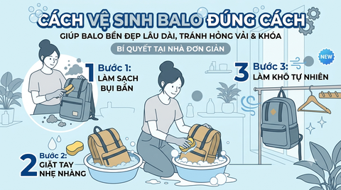 Cách Vệ Sinh Balo Đúng Cách