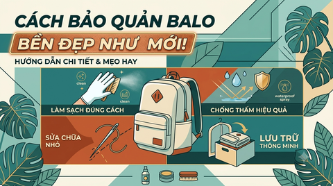 Cách Bảo Quản Balo Bền Đẹp