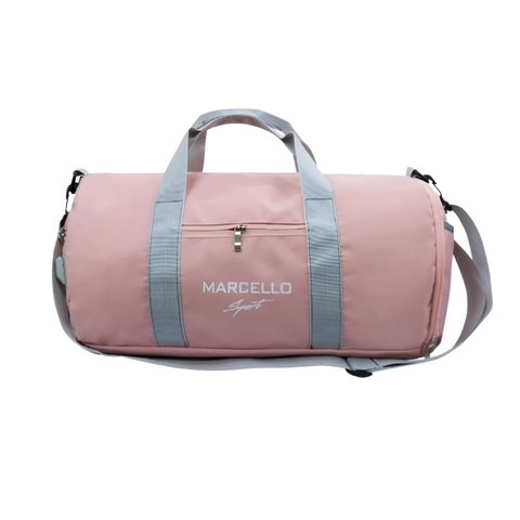 Túi trống thể thao unisex MARCELLO T100 - Túi xách du lịch / tập gym có ngăn đựng giày, quai xách 2 chiều
