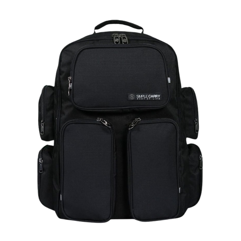 Balo du lịch size đại laptop 17.3 inch SIMPLECARRY R-City 2 - Dung tích lớn, rất nhiều ngăn, trượt nước