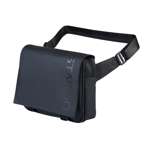 Túi đeo chéo STARGO Borsa - Siêu nhẹ, nắp đậy khóa bấm, nhiều ngăn, dây kéo đôi, vải trượt nước, hiện đại