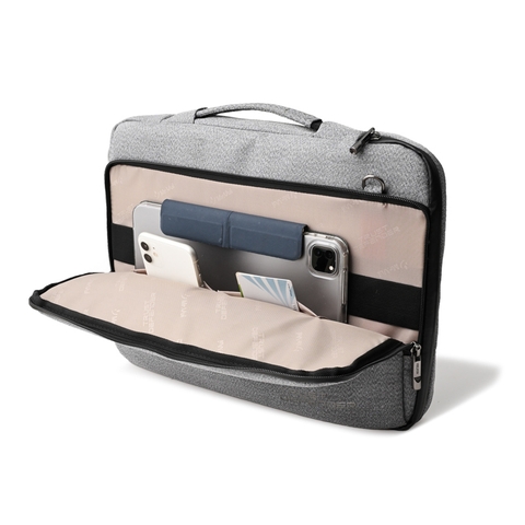 Túi chống sốc laptop 15.6 inch MR VUI 012 siêu nhẹ có dây đeo, vải trượt nước - Màu đen, xanh navy, xám