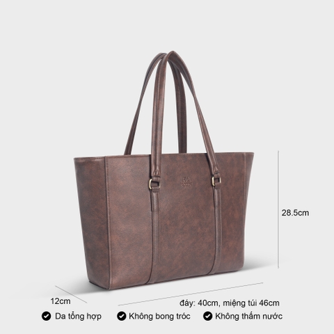 Túi xách nữ công sở laptop 15.6 inch FADODA FTX17 - Vintage, Dung tích lớn, Chống thấm nước