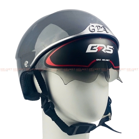 Mũ bảo hiểm 1/2 đầu kính âm GPA A169 (GRS) - Giấu kính, chắc chắn