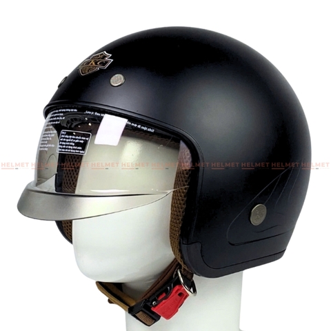 Mũ bảo hiểm 3/4 đầu kính âm CKC 709 - MBH giấu kính ĐỨC HUY unisex hiện đại chuẩn an toàn, chịu va đập mạnh