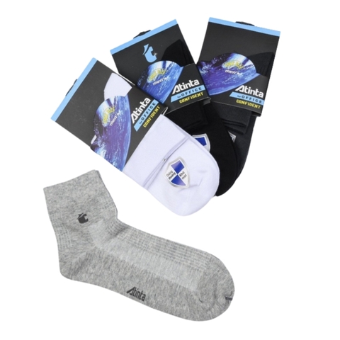 Vớ (tất) ATINTA văn phòng nam cổ trung 007 - Cotton cao cấp, êm ái, khử mùi - Vớ Nam Thành