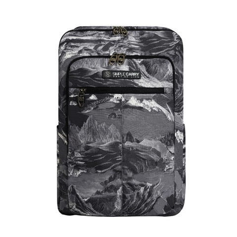 Balo Laptop 17.3 inch SimpleCarry K6 vải Polyester chống thấm nước, chống bám bụi