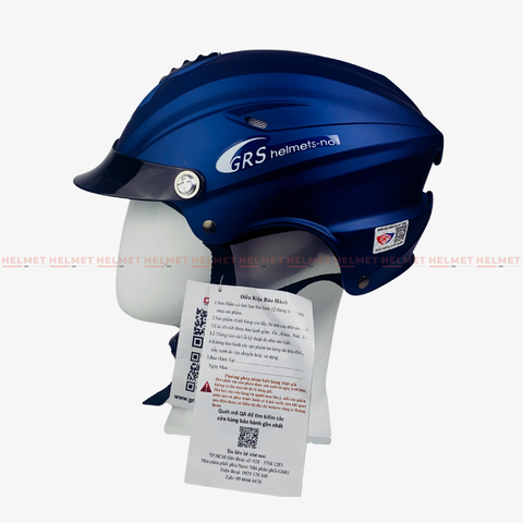 Mũ bảo hiểm 1/2 đầu GRS A760 nhám không kính – Siêu Nhẹ, Cực Êm, Chống Trầy