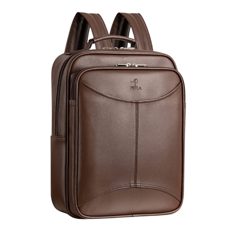 [CHÍNH HÃNG] Balo da laptop 14 inch PETLA LBA4 công sở thanh lịch - Nhiều ngăn, đứng form, chống thấm, không bong tróc