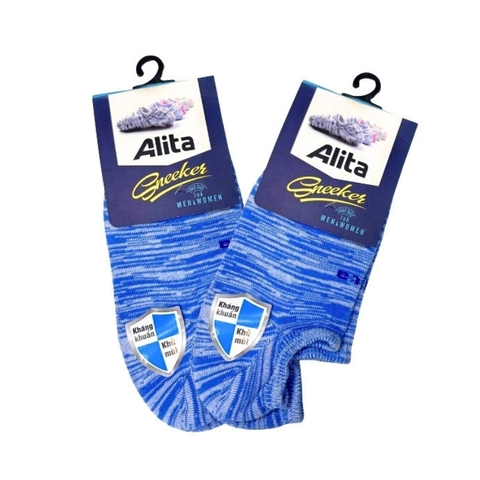 Vớ (tất) lười ALITA thể thao nam nữ cổ thấp 021 - Cotton cao cấp khử mùi, thấm hút, êm ái - Vớ Nam Thành