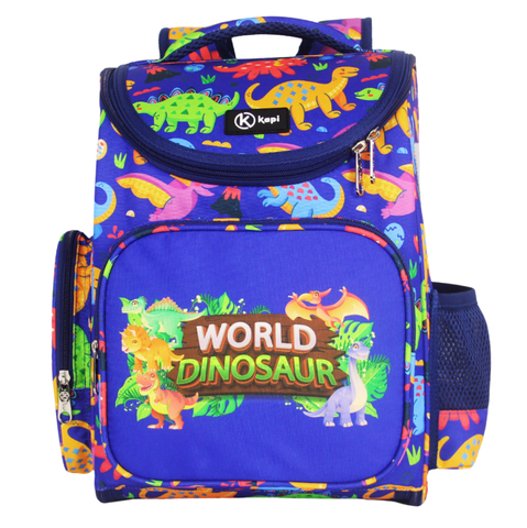 Balo Chống Gù Dành Cho Học Sinh Tiếu Học Lớp 1-3 KAPI WORLD DINOSAUR