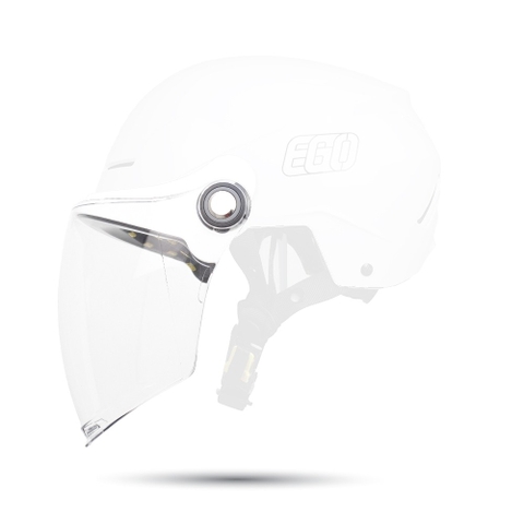 Kính chắn gió mũ bảo hiểm EGO E-22/E-23 - Kính rời dài/ngắn tháo lắp chống bụi, nắng (không bao gồm mũ)
