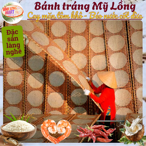 Bánh tráng Mỹ Lồng - Tôm khô (Cay)