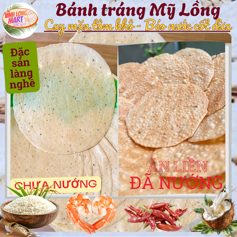 Bánh tráng Mỹ Lồng - Tôm khô (Cay)